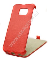 Чехол-флип кожаный Armor Case для Samsung Galaxy S6 красный