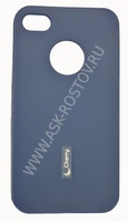 Cиликоновая накладка Gherry на телефон для Apple iPhone 4G/4S синяя