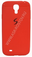 Cиликоновая накладка для Samsung Galaxy S4 красная
