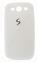 Cиликоновая накладка для Samsung Galaxy S3 белая