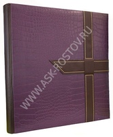 Фотоальбом на 30 магнитных листов фиолетовый с ремешком