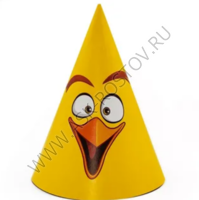 Колпаки Angry Birds, Желтый, 6 шт.