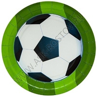 Тарелки Футбольный мяч 18 см, 6 шт.