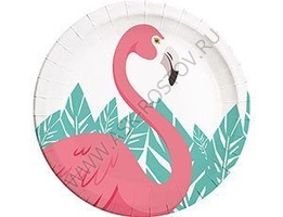 Тарелка Фламинго 23 см, 8 шт.