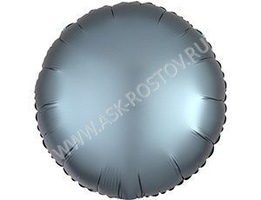 Шар (18''/43 см) Круг, Сатин Steel Blue