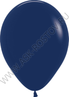 Шар (12''/30 см) Темно-синий, пастель, 100 шт.