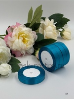 Лента атласная (1,5 см*22,85 м) Лазурный, 1 шт.