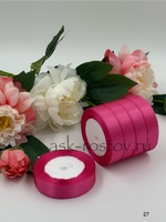 Лента атласная (2,0 см*22,85 м) Фуше, 1 шт.