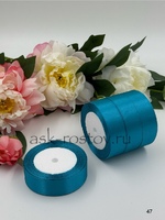 Лента атласная (2,5 см*22,85 м) Лазурный, 1 шт.