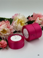 Лента атласная (4,0 см*22,85 м) Малиновый, 1 шт. Лента атласная (4,0 см*22,85 м) Малиновый, 1 шт.